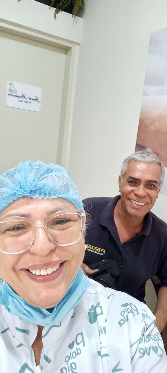 Tratamento de onicofose com alívio da dor do paciente