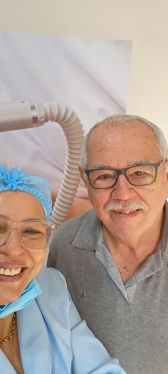 Paciente atendido para remoção de calosidades nos pés