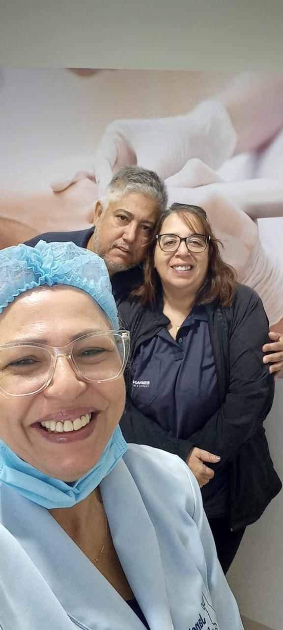 Atendimento podológico preventivo com paciente